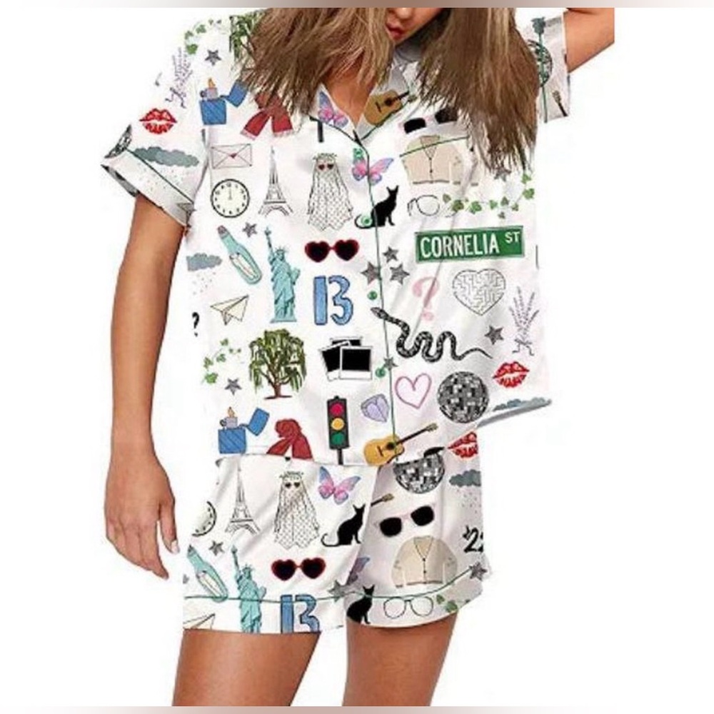 SheShow Country Music Pop Star Pajama Set NWT